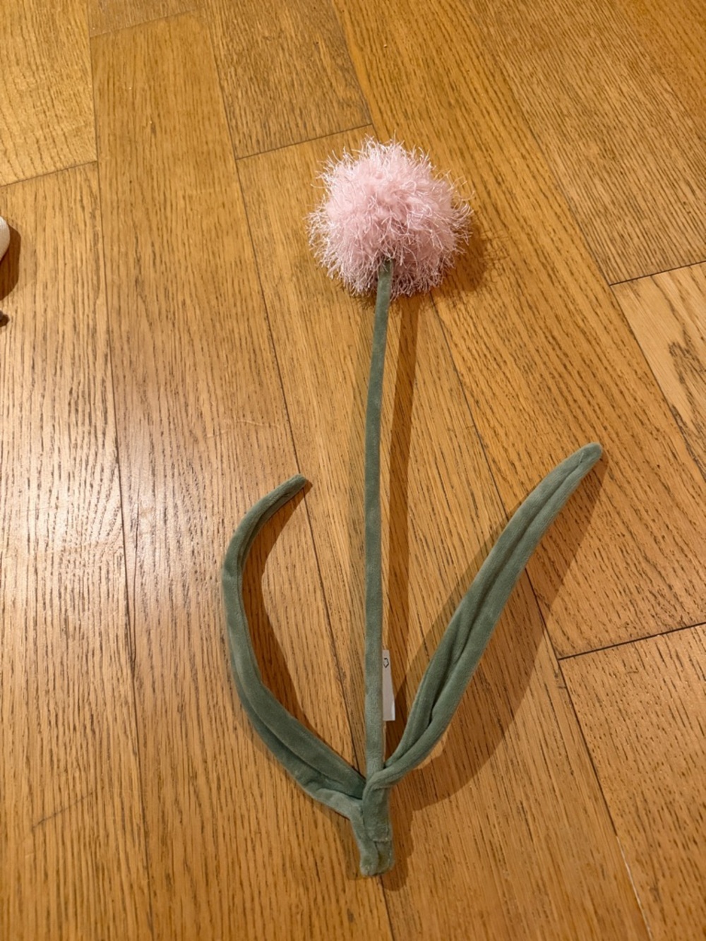 Cj Hendry Flower Market Pink Pom Pom Plush Flower Art Collectible.